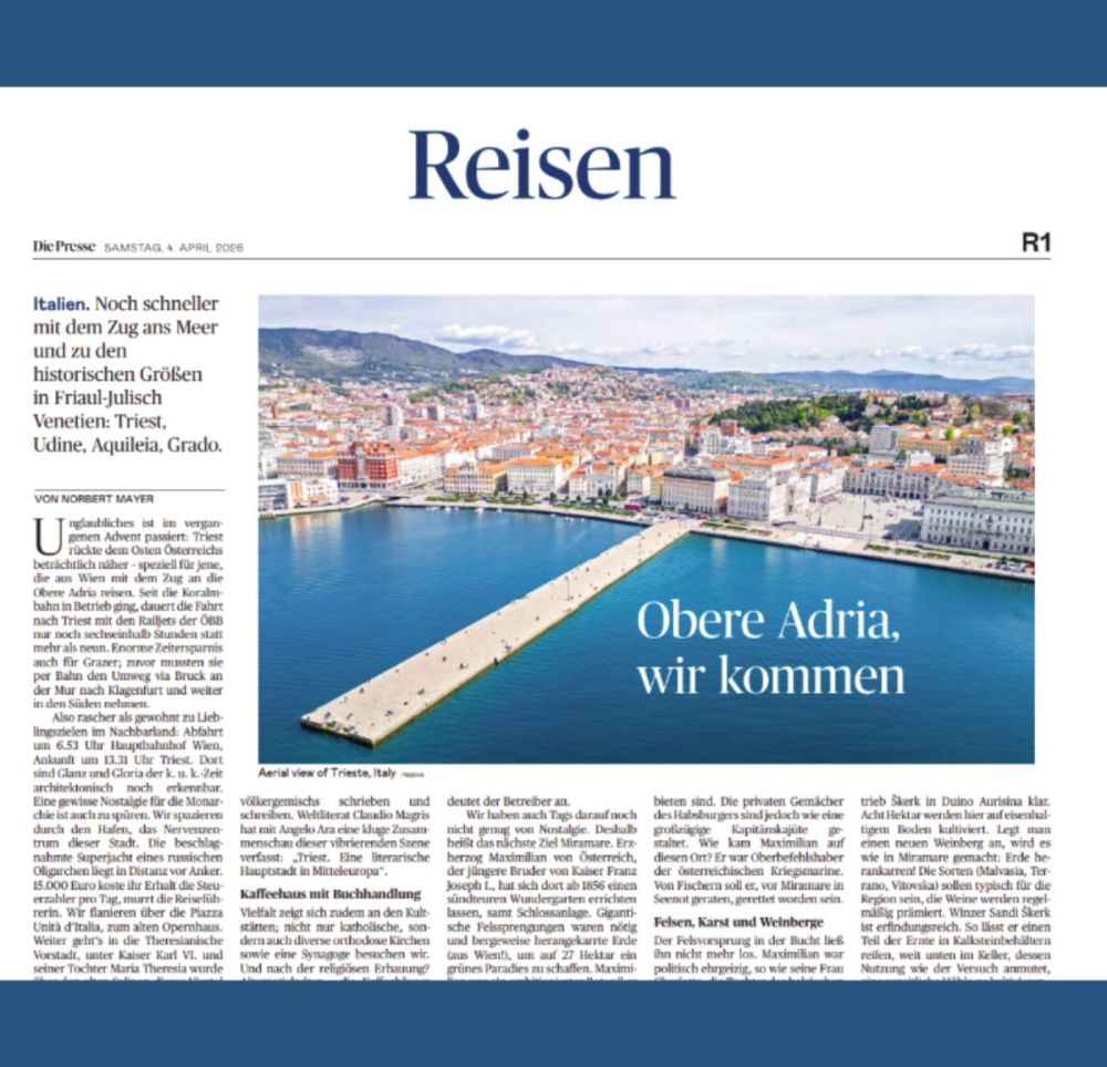 Obere Adria, wir kommen - Die Presse
